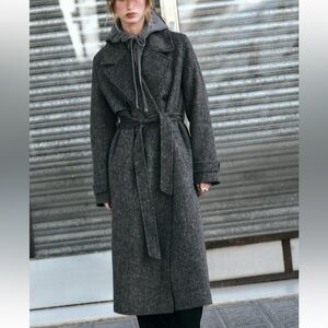 Zara Double Breasted Wool Coat